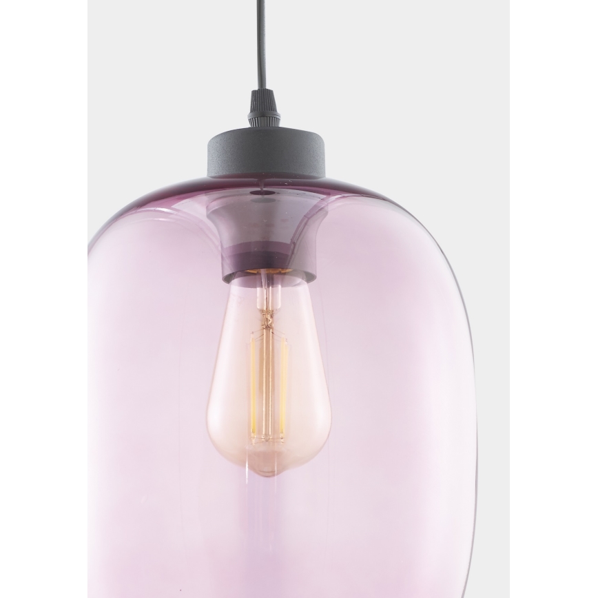 Candelabro suspenso ELIO 1xE27/60W/230V rosa