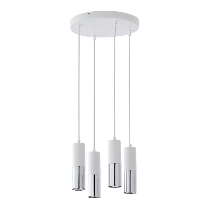 Candelabro suspenso ELIT 4xGU10/10W/230V branco