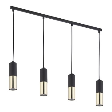 Candelabro suspenso ELIT 4xGU10/10W/230V preto