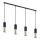 Candelabro suspenso ELIT 4xGU10/10W/230V preto