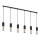 Candelabro suspenso ELIT 6xGU10/10W/230V preto