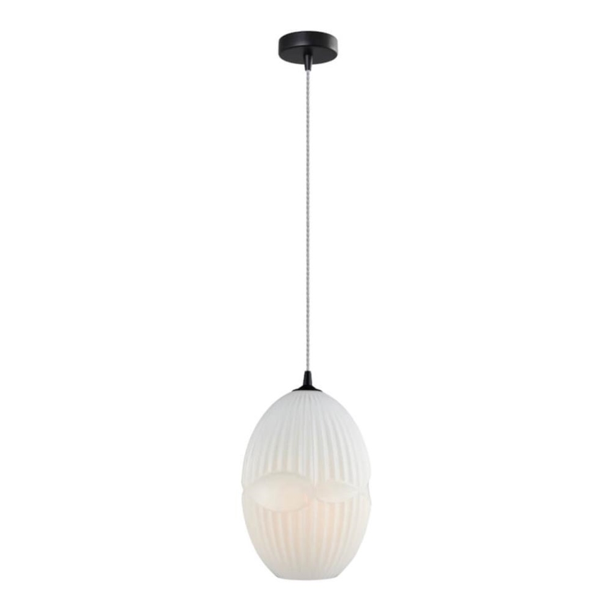 Candelabro suspenso ELLIPTIC 1xE27/11W/230V branco