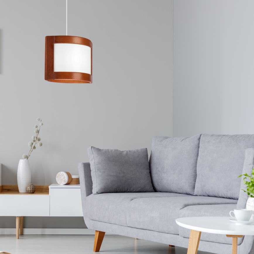 Candelabro suspenso ELODIE 1xE27/60W/230V carvalho