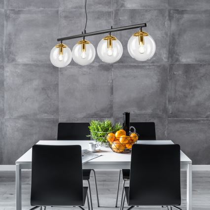 Candelabro suspenso ELOISE 4xE14/15W/230V