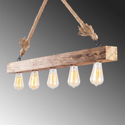 Candelabro suspenso EREBOS 5xE27/100W/230V