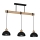 Candelabro suspenso ERIK 3xE27/60W/230V bege/preto