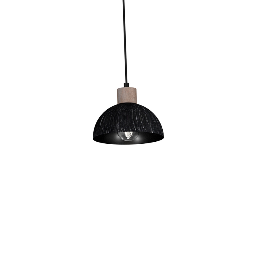 Candelabro suspenso ERIK 5xE27/60W/230V castanho/preto