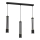 Candelabro suspenso ESTILO 3xGU10/40W/230V preto