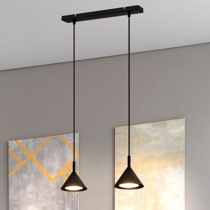 Candelabro suspenso ETNA 2xGX53/15W/230V preto