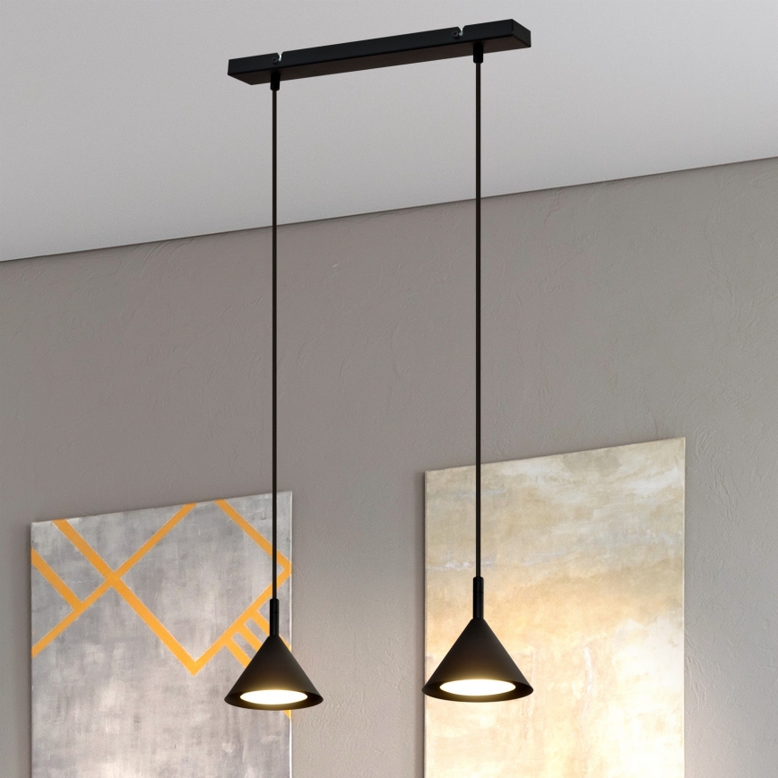 Candelabro suspenso ETNA 2xGX53/15W/230V preto