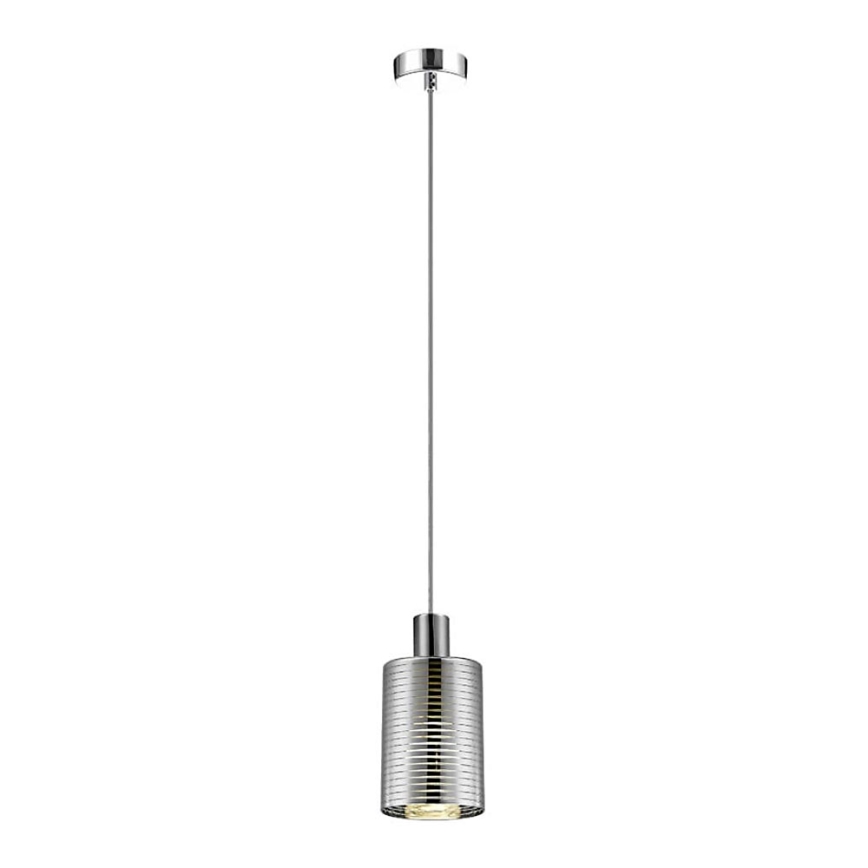 Candelabro suspenso EVOLUTION 1xE27/11W/230V cromado brilhante