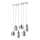 Candelabro suspenso EVOLUTION 6xE27/11W/230V cromado brilhante