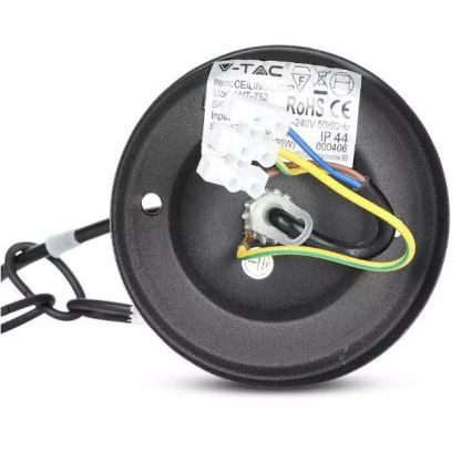 Candelabro suspenso exterior 1xE27/40W/230V IP44 preto