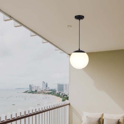 Candelabro suspenso exterior 1xE27/60W/230V IP44 preto