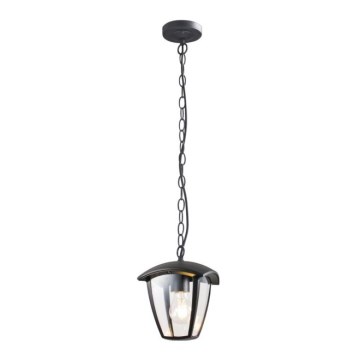 Candelabro suspenso exterior SURVA 1xE27/60W/230V IP44 preto