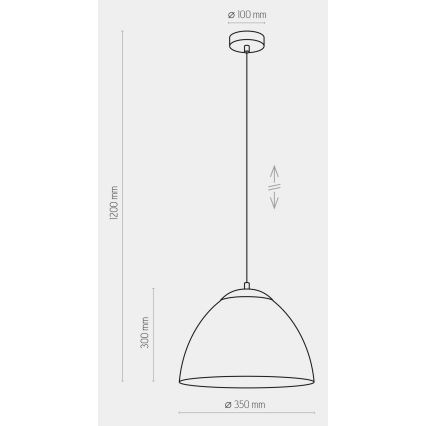 Candelabro suspenso FARO 1xE27/60W/230V preto