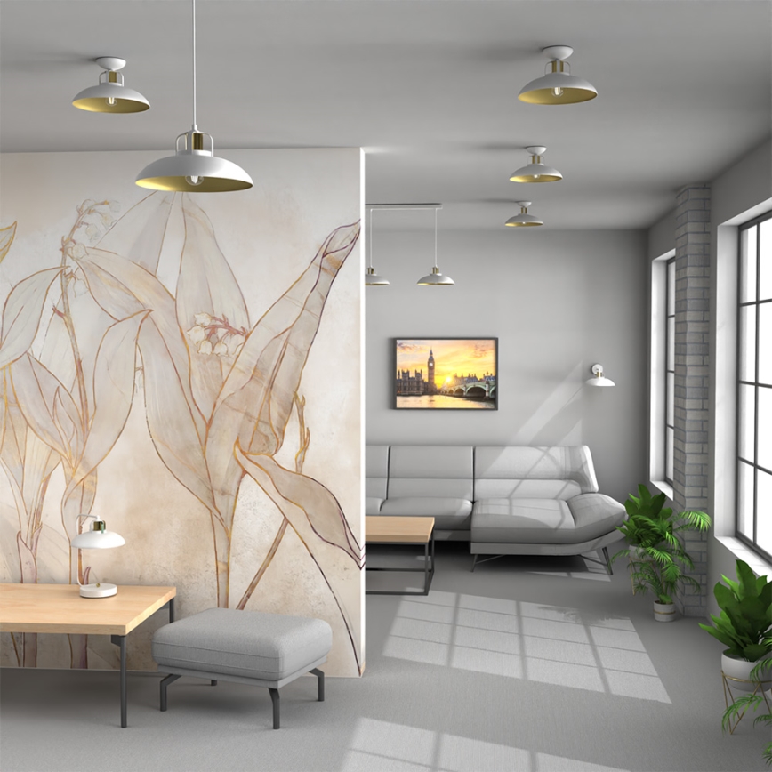 Candelabro suspenso FELIX 1xE27/60W/230V branco