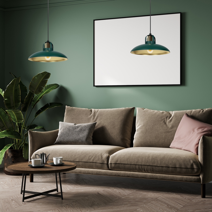 Candelabro suspenso FELIX 1xE27/60W/230V verde