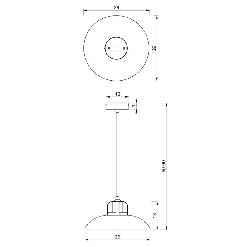 Candelabro suspenso FELIX 1xE27/60W/230V verde