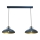 Candelabro suspenso FELIX 2xE27/60W/230V azul
