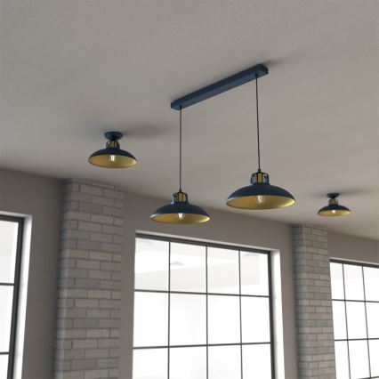 Candelabro suspenso FELIX 2xE27/60W/230V azul