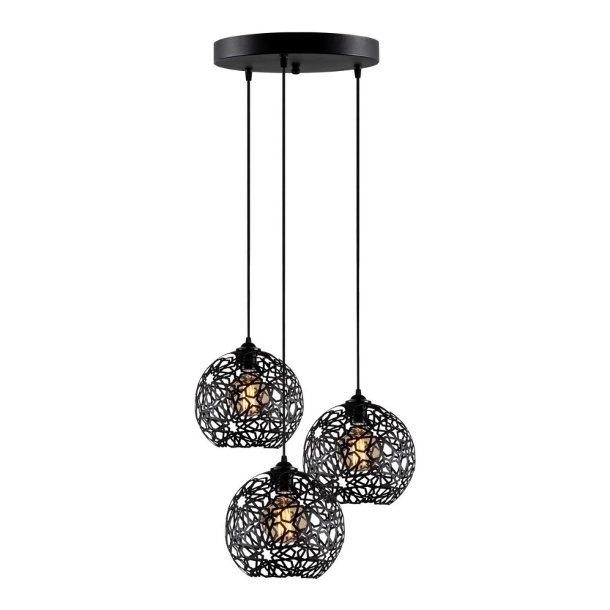 Candelabro suspenso FELLINI 3xE27/100W/230V