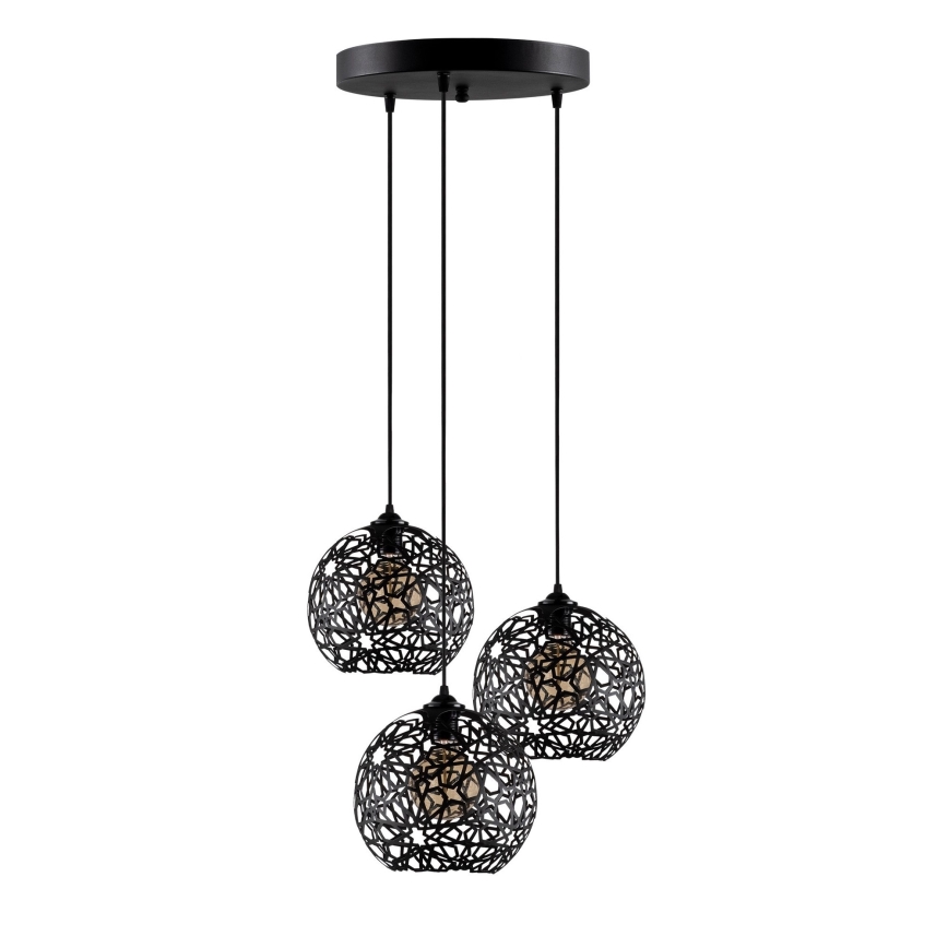 Candelabro suspenso FELLINI 3xE27/100W/230V