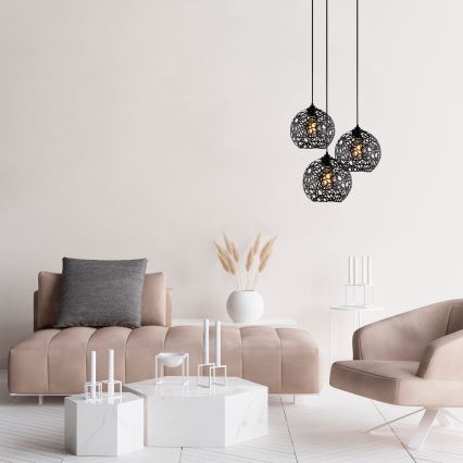 Candelabro suspenso FELLINI 3xE27/100W/230V