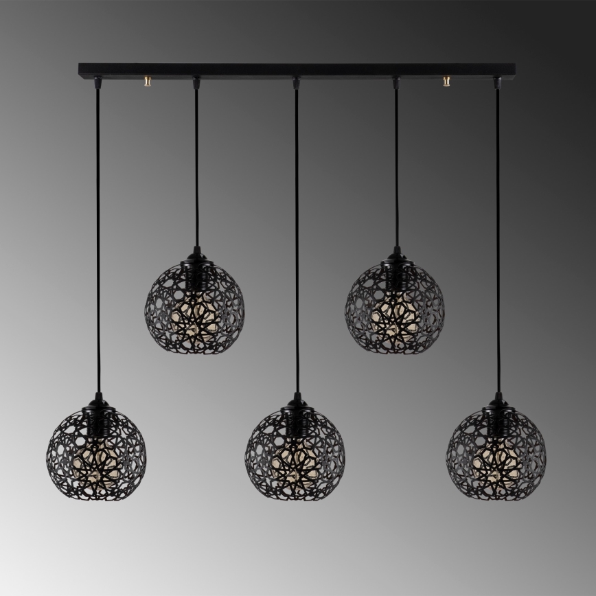 Candelabro suspenso FELLINI 5xE27/100W/230V