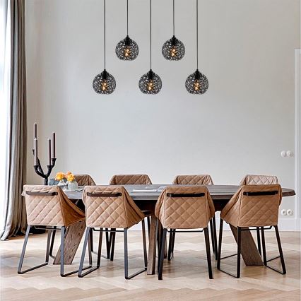 Candelabro suspenso FELLINI 5xE27/100W/230V
