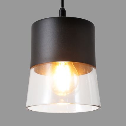 Candelabro suspenso FERGIE 1xE27/15W/230V preto