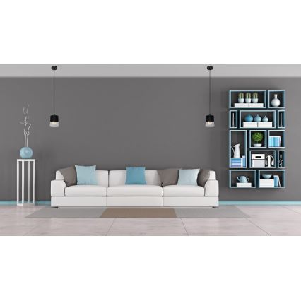 Candelabro suspenso FERGIE 1xE27/15W/230V preto