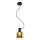 Candelabro suspenso FIRE 1xE27/9W/230V castanho/preto
