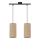 Candelabro suspenso FLERI 2xE27/60W/230V vime