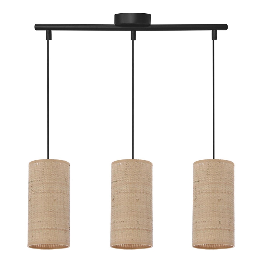 Candelabro suspenso FLERI 3xE27/60W/230V vime