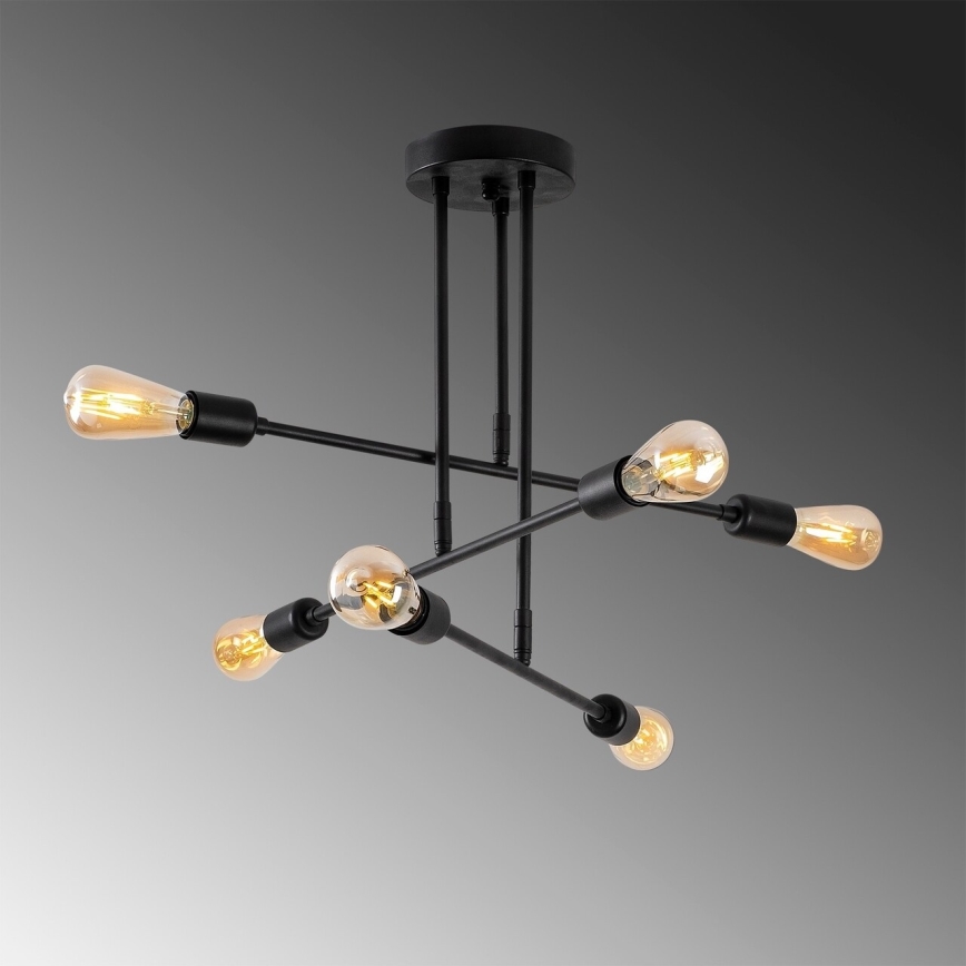 Candelabro suspenso FLOWER 6xE27/40W/230V