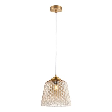 Candelabro suspenso FLUID 1xE27/11W/230V bege/dourado