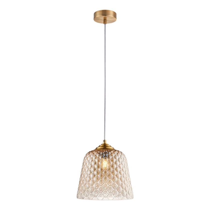 Candelabro suspenso FLUID 1xE27/11W/230V bege/dourado