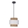 Candelabro suspenso FORNI 1xE27/40W/230V castanho/branco