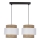 Candelabro suspenso FORNI 2xE27/40W/230V castanho/branco