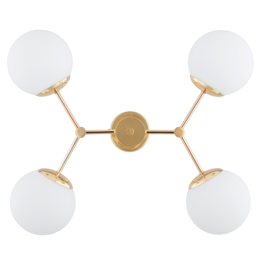 Candelabro suspenso FOTON  4xE14/40W/230V dourado/branco