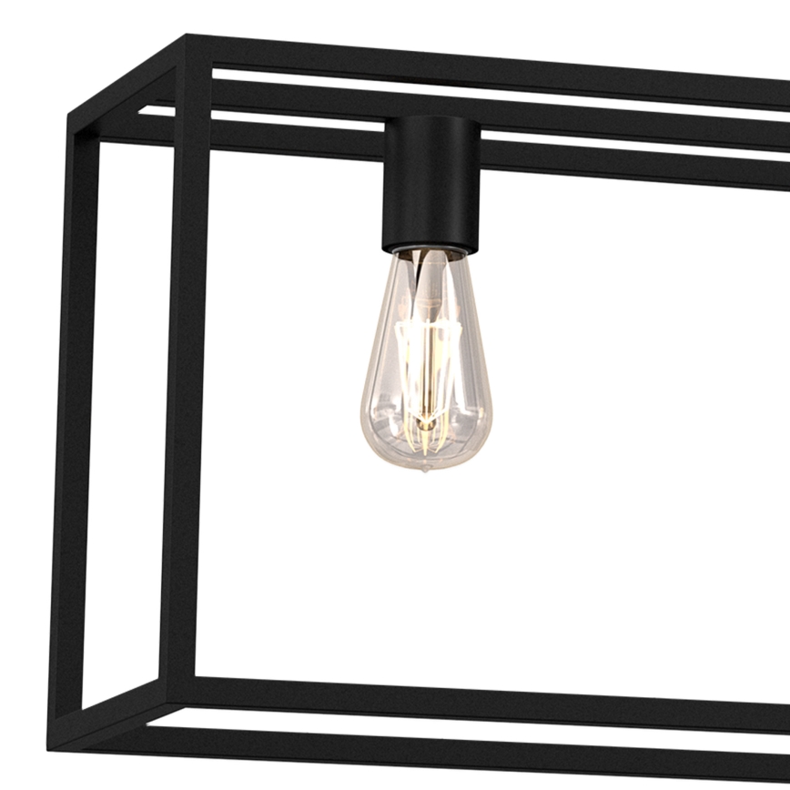 Candelabro suspenso FRAME 4xE27/60W/230V preto