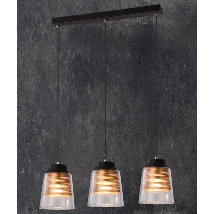 Candelabro suspenso FRESNO 3xE27/60W/230V