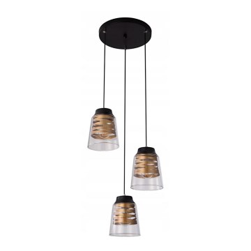 Candelabro suspenso FRESNO 3xE27/60W/230V