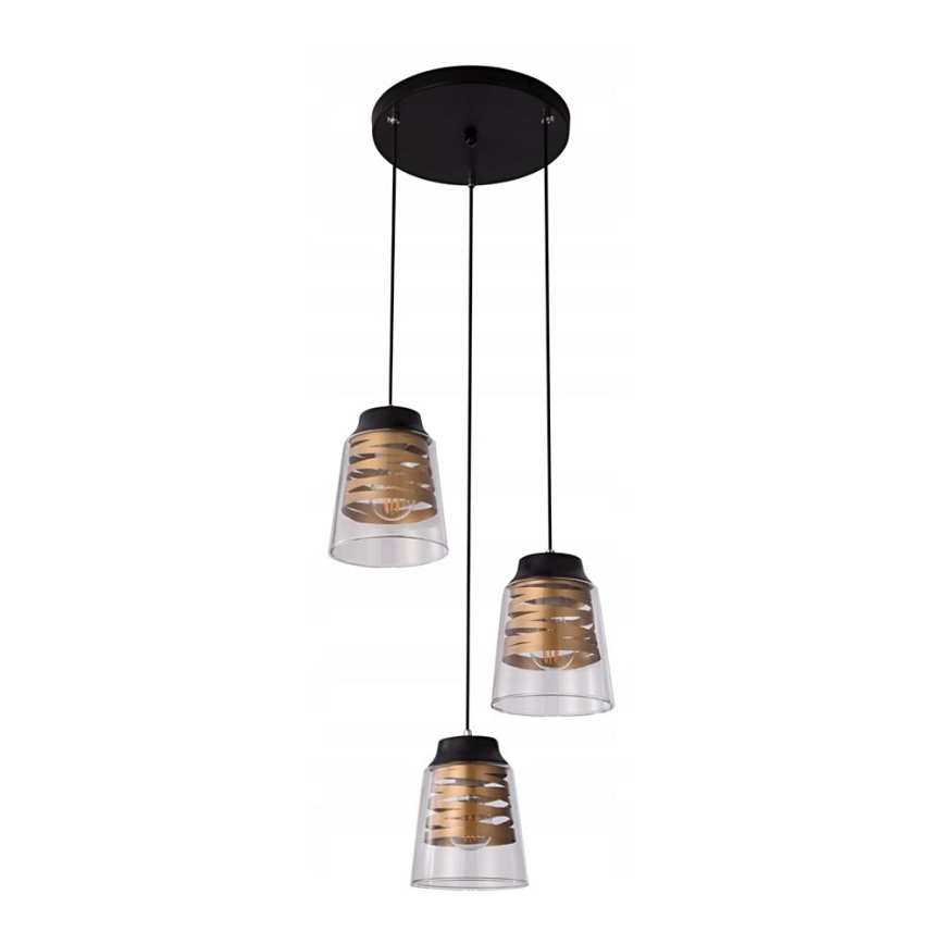 Candelabro suspenso FRESNO 3xE27/60W/230V