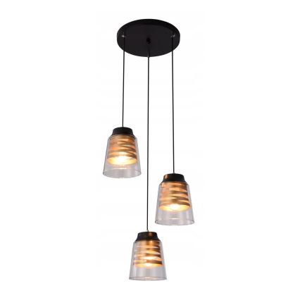 Candelabro suspenso FRESNO 3xE27/60W/230V