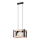Candelabro suspenso FRIDA 2xE27/60W/230V preto/bege faia
