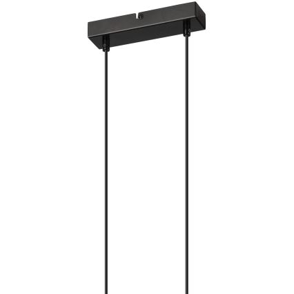 Candelabro suspenso FRIDA 2xE27/60W/230V preto/bege faia