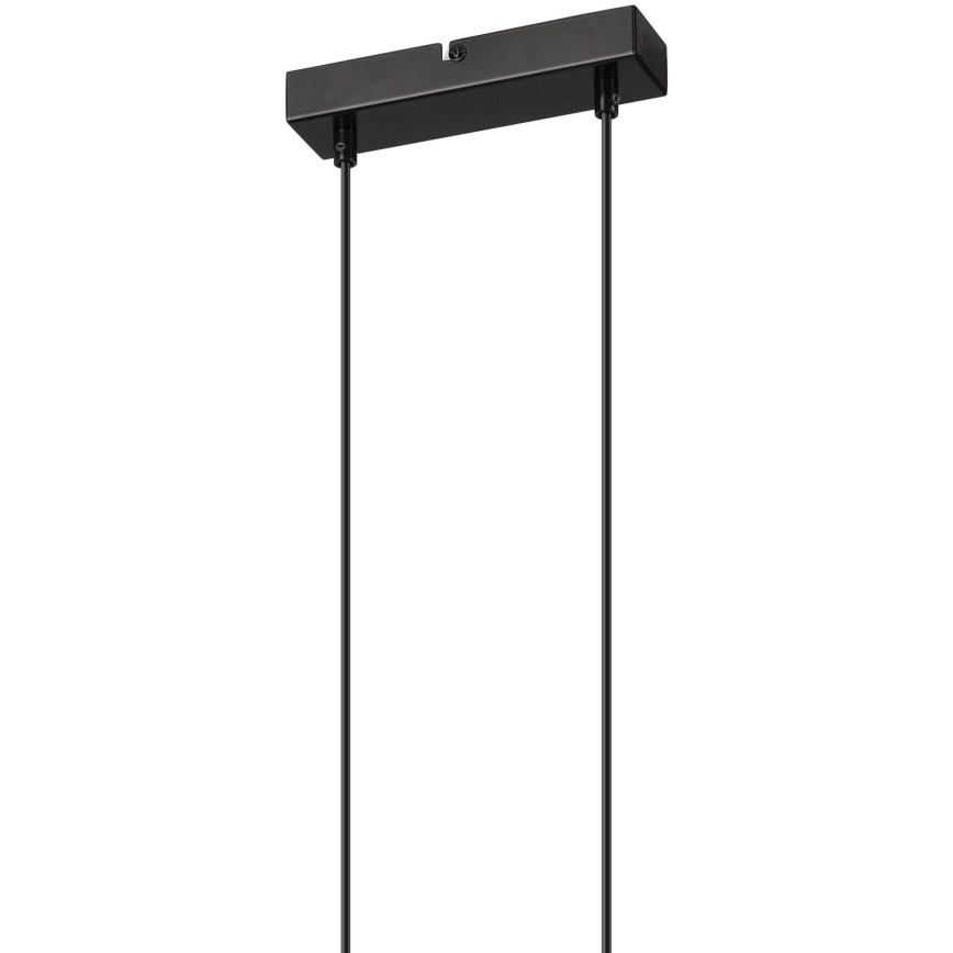 Candelabro suspenso FRIDA 2xE27/60W/230V preto/bege faia