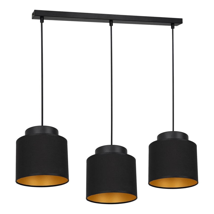 Candelabro suspenso FRODI 3xE27/60W/230V preto